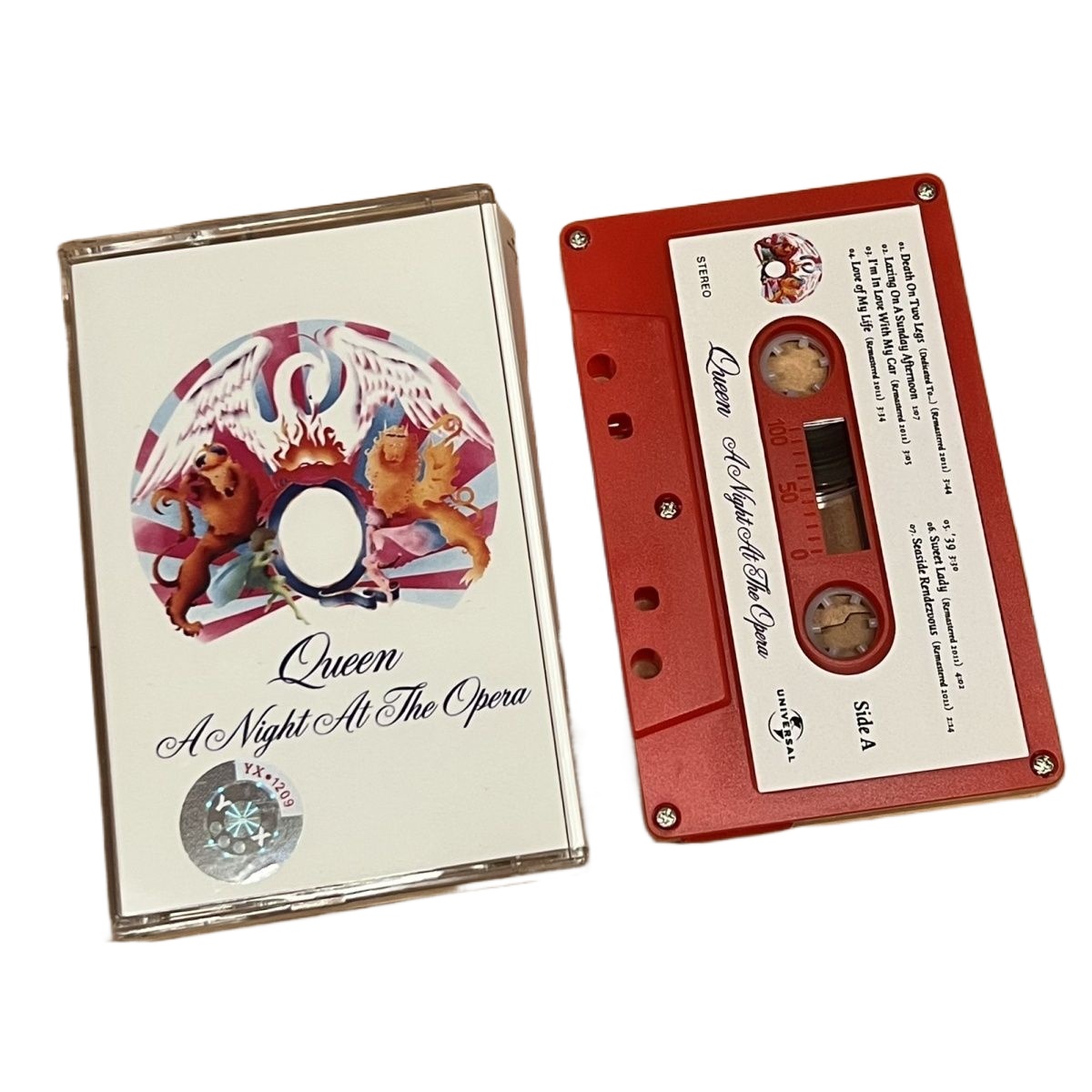 Vintage And Collectible - Kırmızı Kaset Klasik Rock Müziği Retro